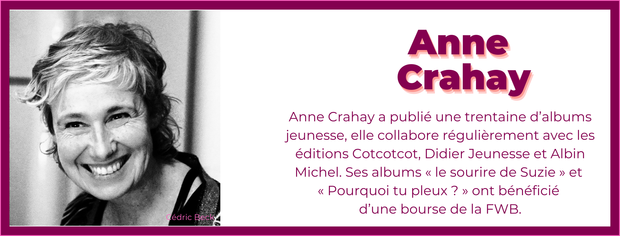 1. Anne Crahay