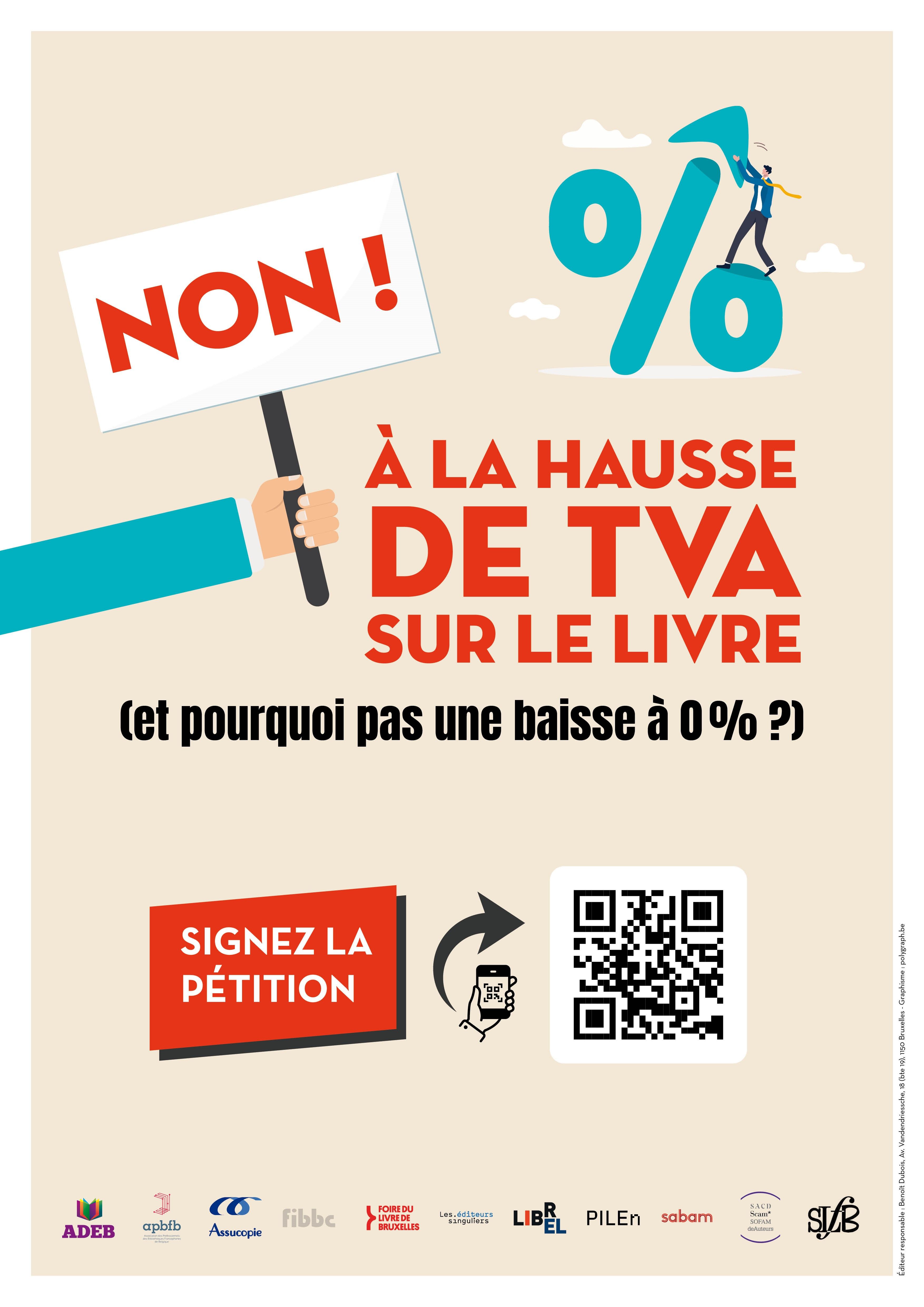 Pétition : Non à la hausse de tva sur le livre (et pourquoi pas une baisse à 0 % ?)