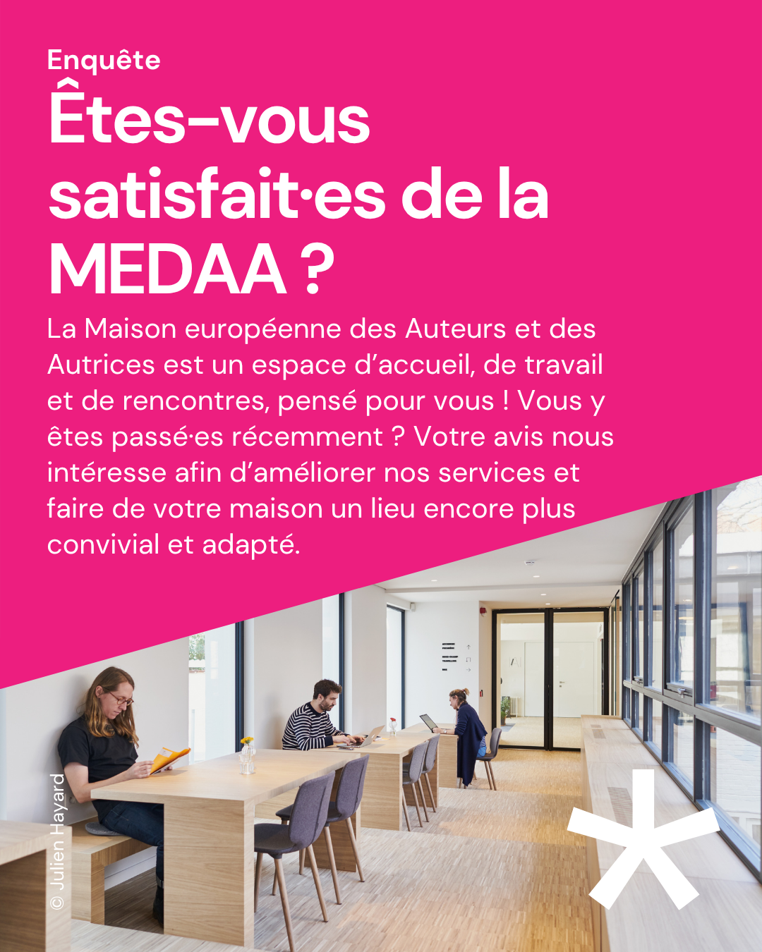 Êtes-vous satisfait·es de la MEDAA ?