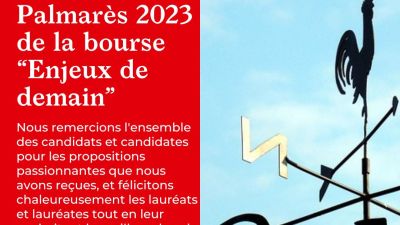 Bourse Enjeux de demain : Palmarès 2023