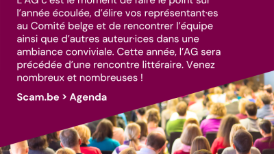 Save the date : Assemblée générale de la Scam