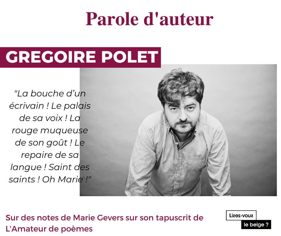Lisez-vous le belge : Grégoire Polet et Marie Gevers