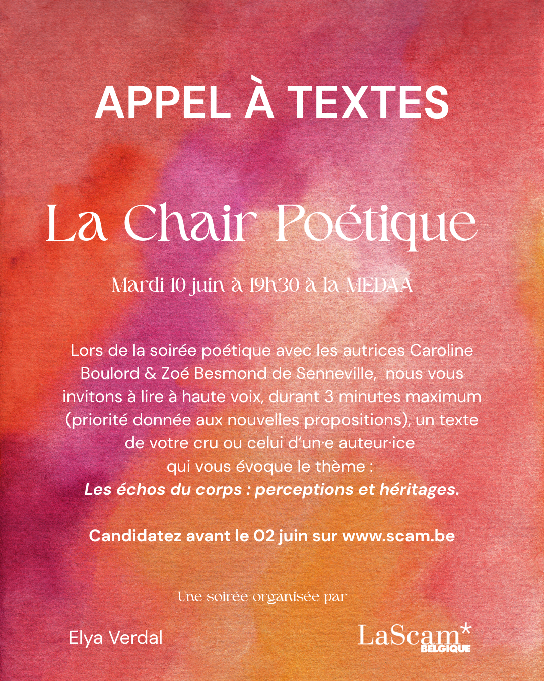 Appel à textes | La Chair poétique